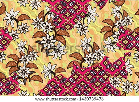 Detail Motif Batik Pgri Vector Nomer 31