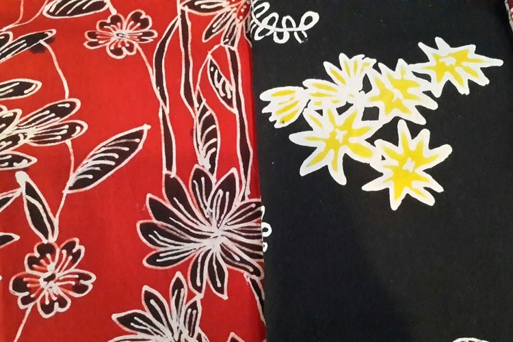 Detail Motif Batik Tulis Bunga Nomer 16