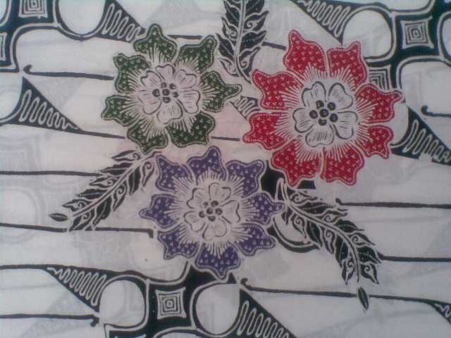Detail Motif Batik Tulis Bunga Nomer 39