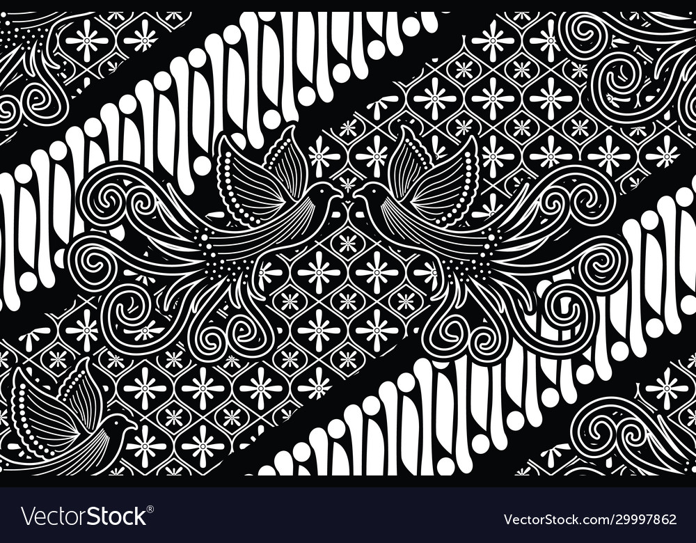 Detail Motif Batik Vector Nomer 17