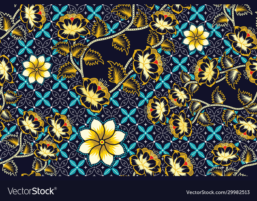 Detail Motif Batik Vector Nomer 27