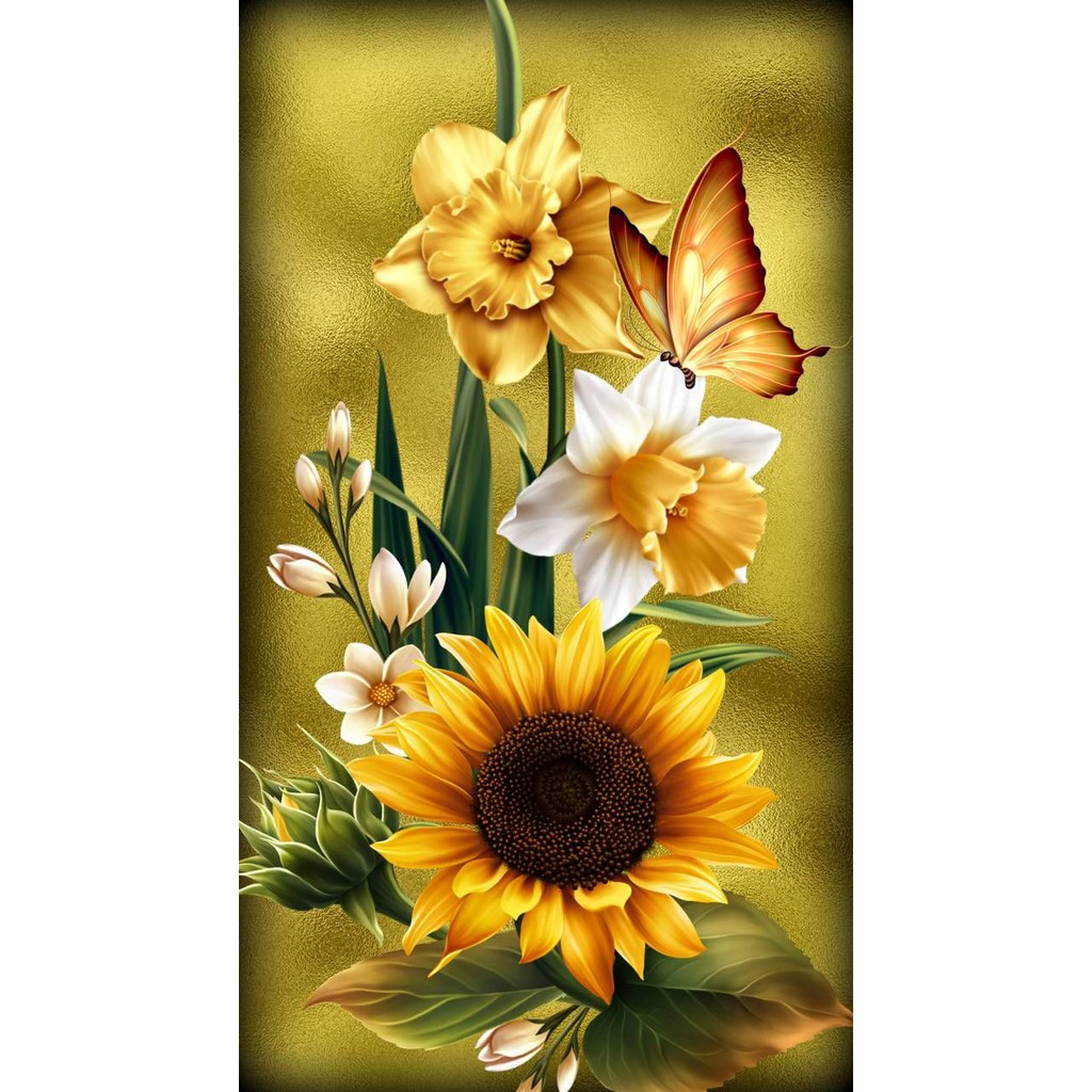 Detail Motif Bunga Matahari Nomer 30