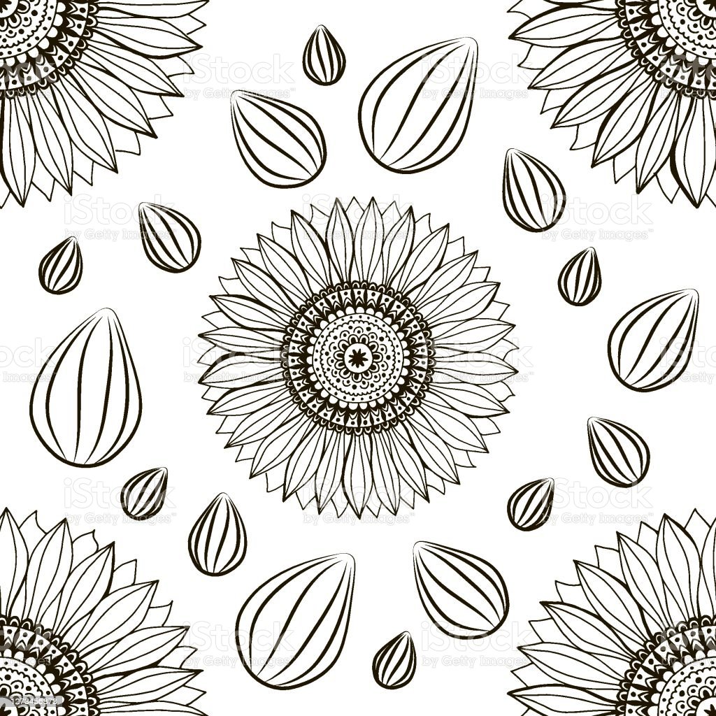 Detail Motif Bunga Matahari Nomer 9