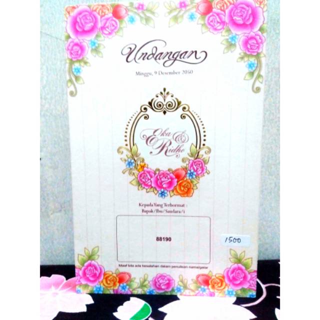 Detail Motif Bunga Undangan Nomer 25