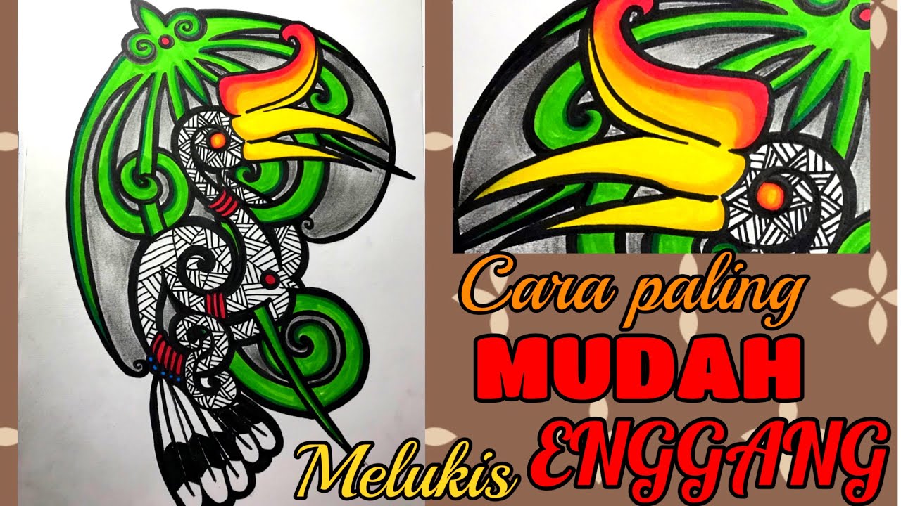 Detail Motif Burung Enggang Nomer 40