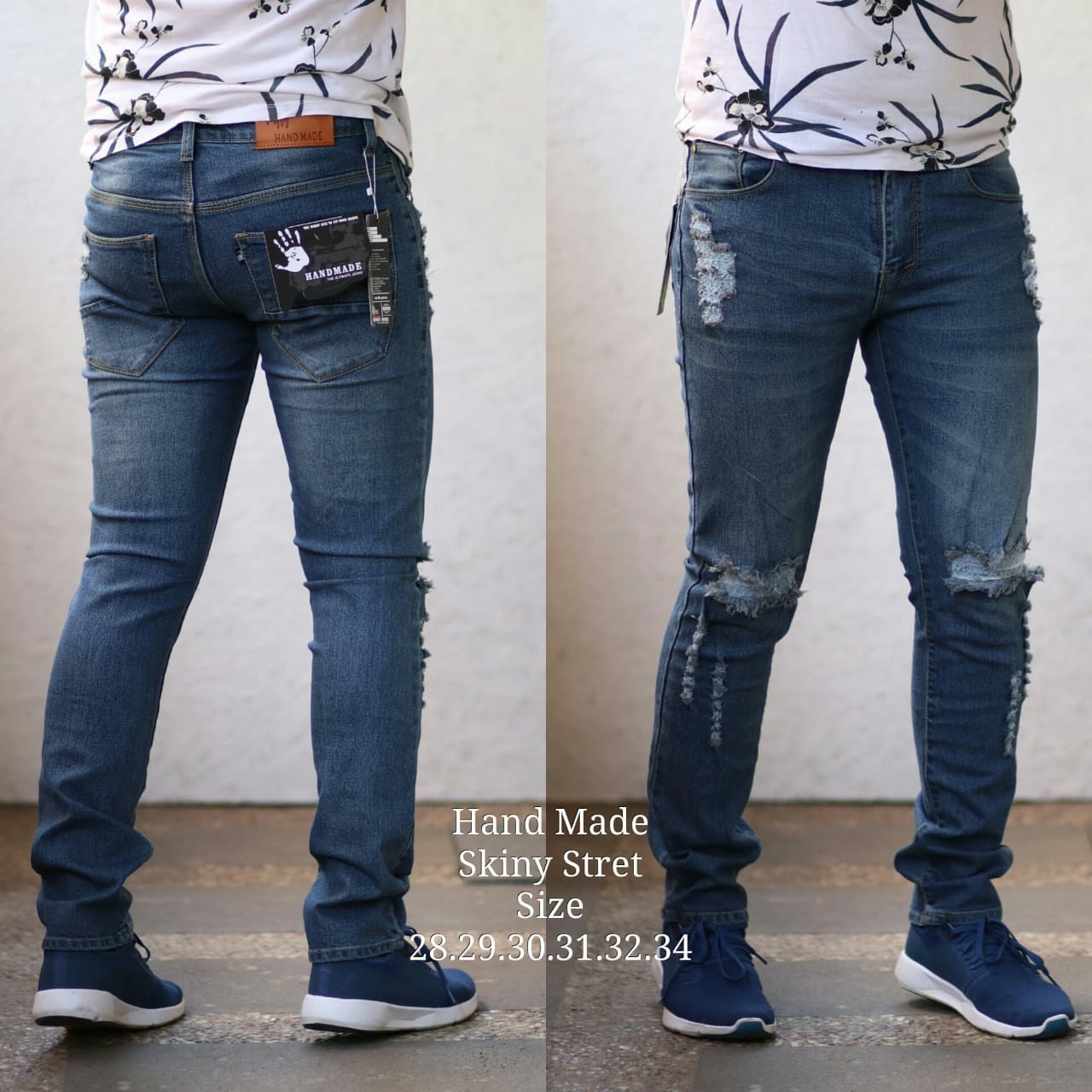 Detail Motif Celana Sobek Nomer 23