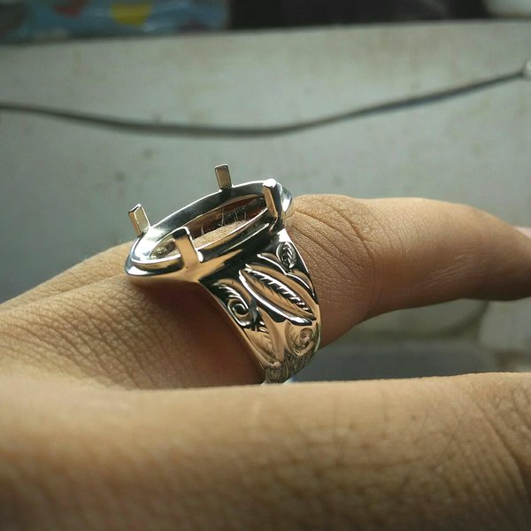 Detail Motif Cincin Perak Nomer 35