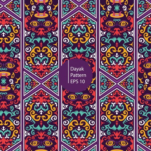 Detail Motif Dayak Wallpaper Nomer 35