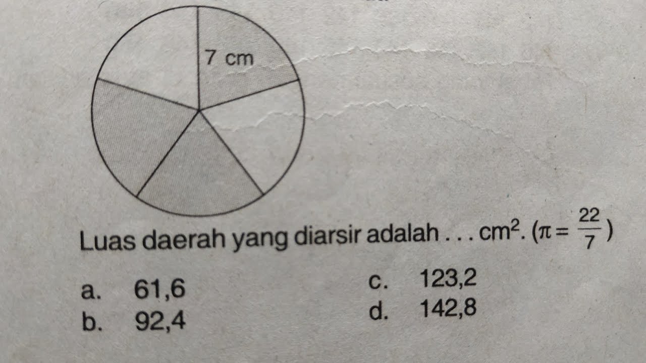 Detail Lingkaran Yang Diarsir Nomer 2