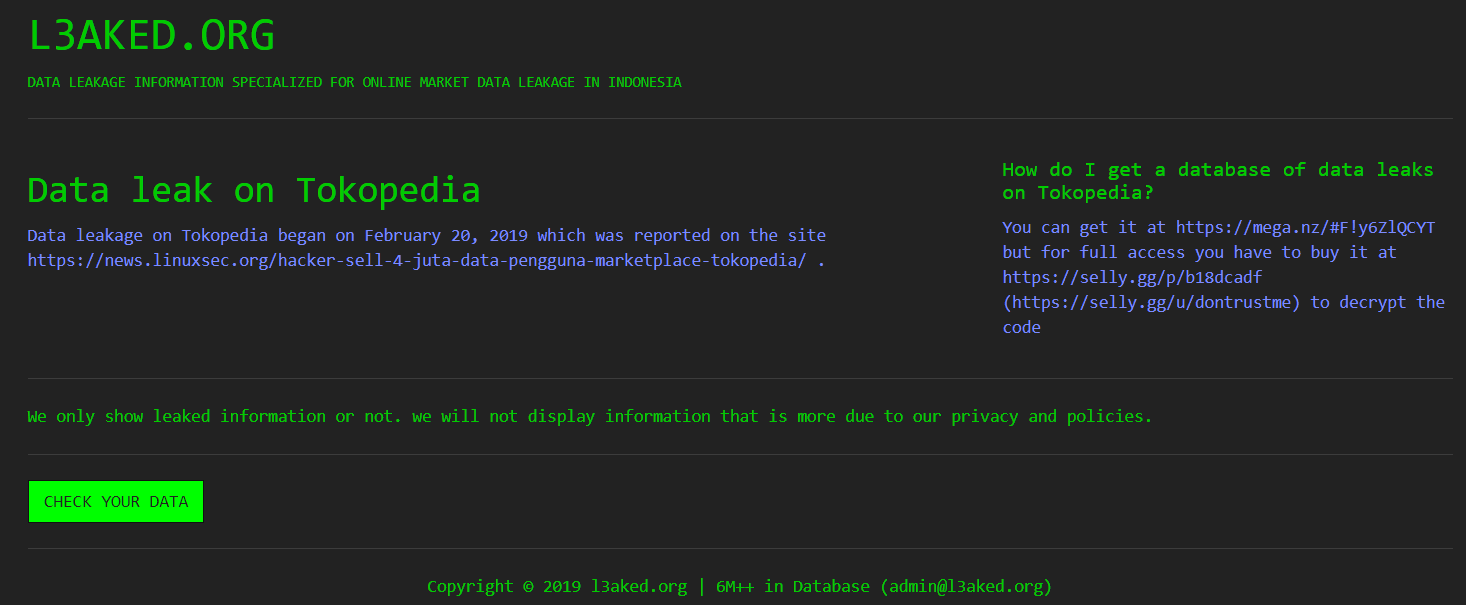 Detail Link Hacker Indonesia Nomer 40