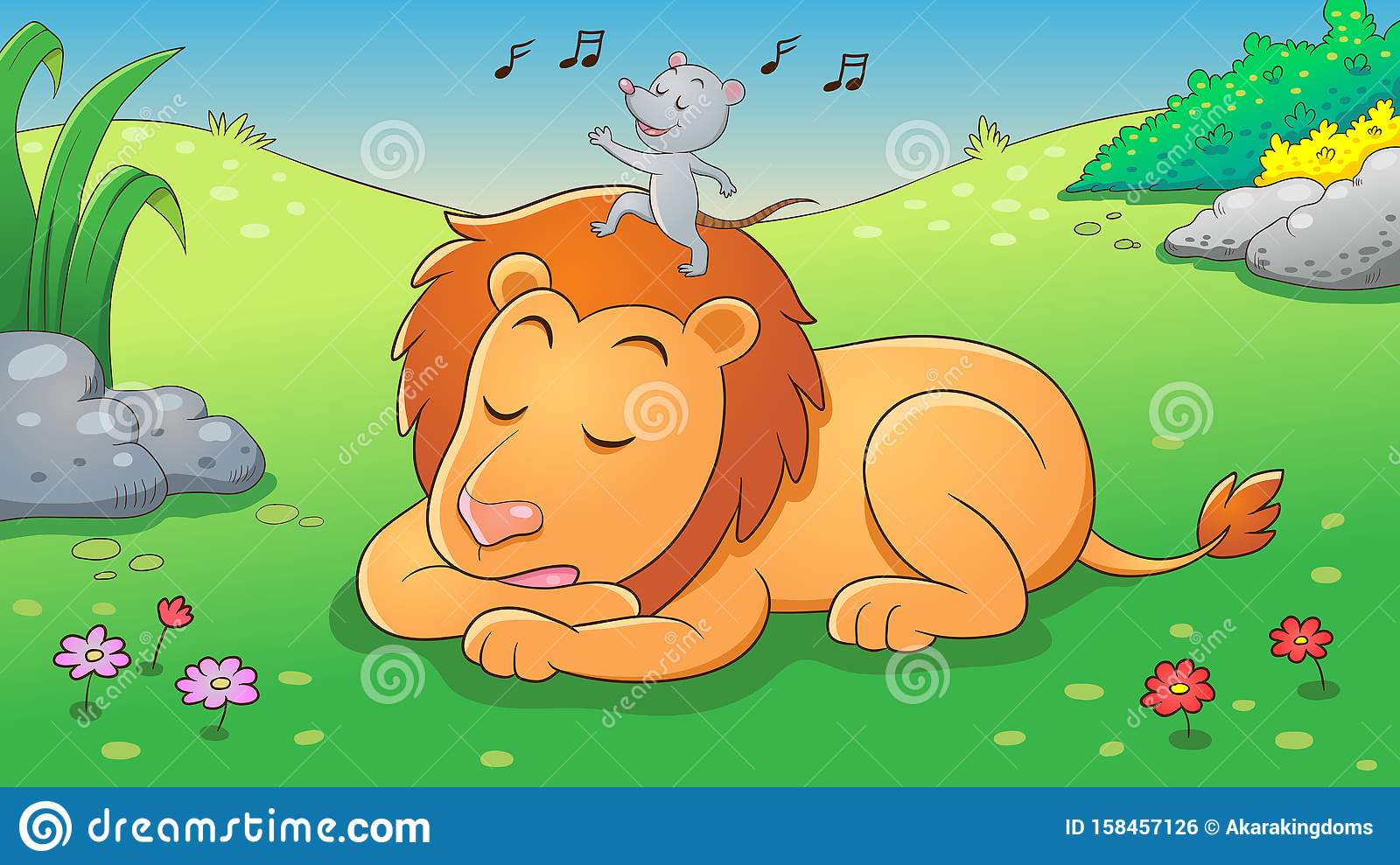 Detail Lion And The Mouse Clipart Nomer 2