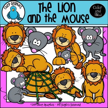 Detail Lion And The Mouse Clipart Nomer 14