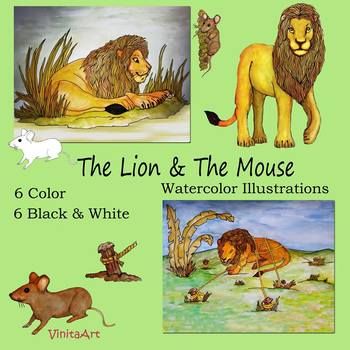 Detail Lion And The Mouse Clipart Nomer 16