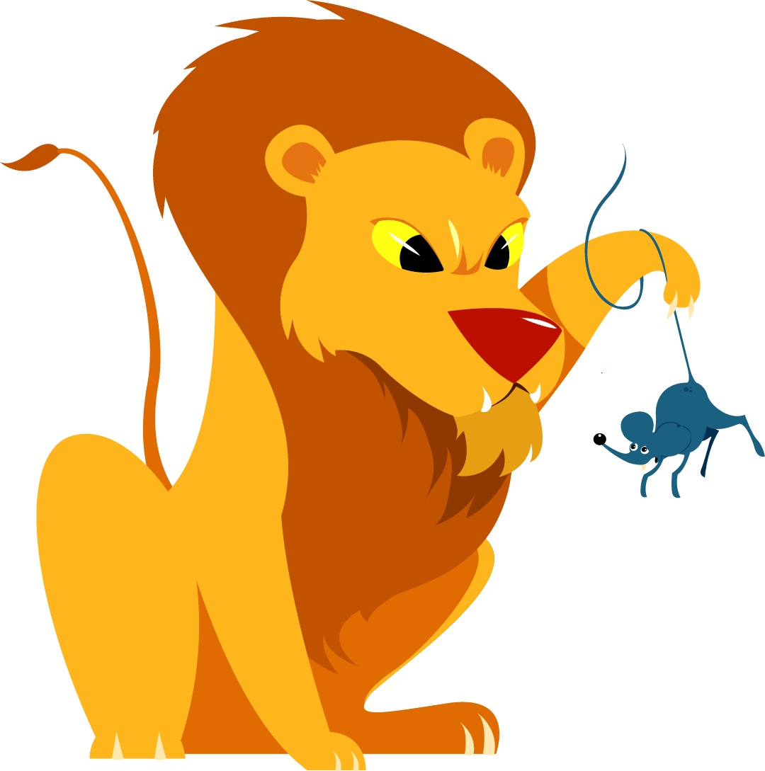 Detail Lion And The Mouse Clipart Nomer 22