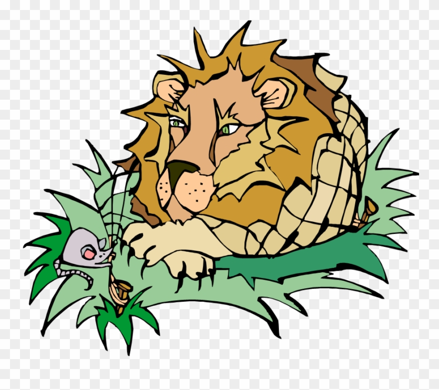 Detail Lion And The Mouse Clipart Nomer 41