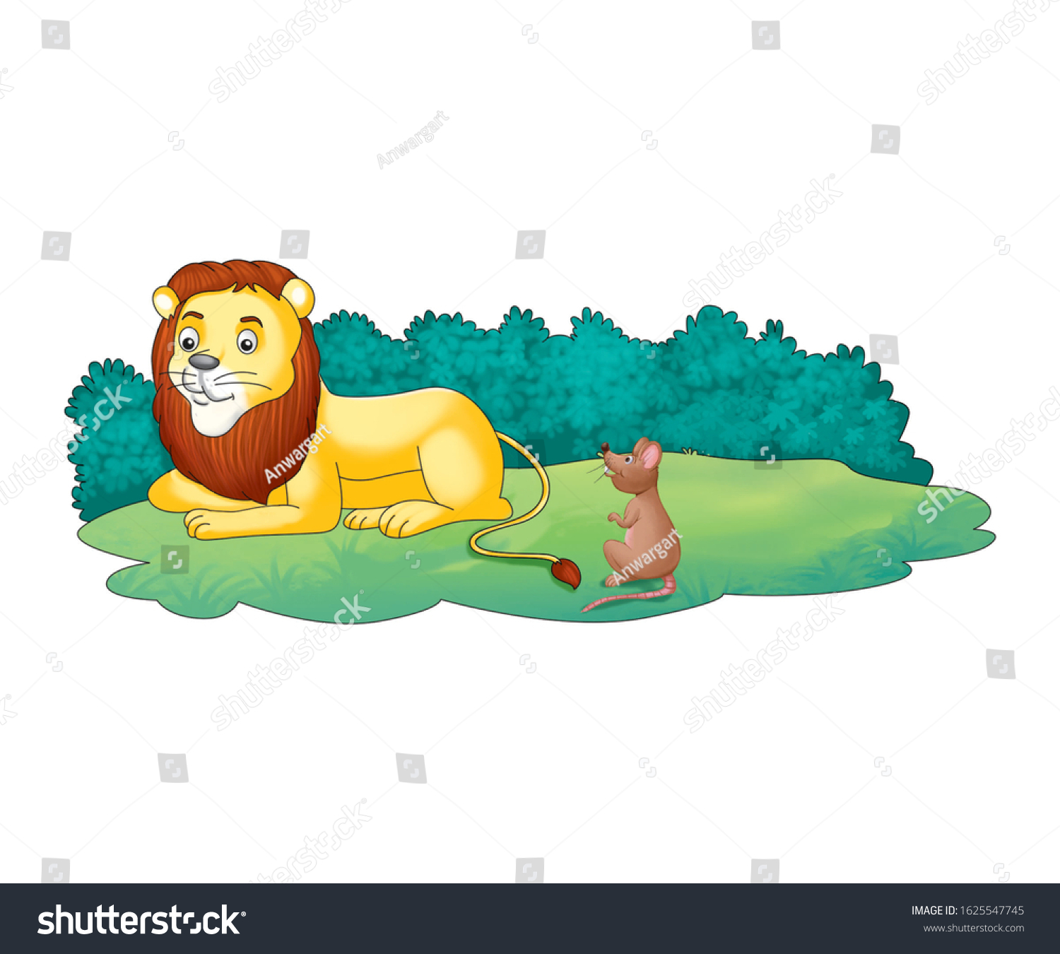 Detail Lion And The Mouse Clipart Nomer 47