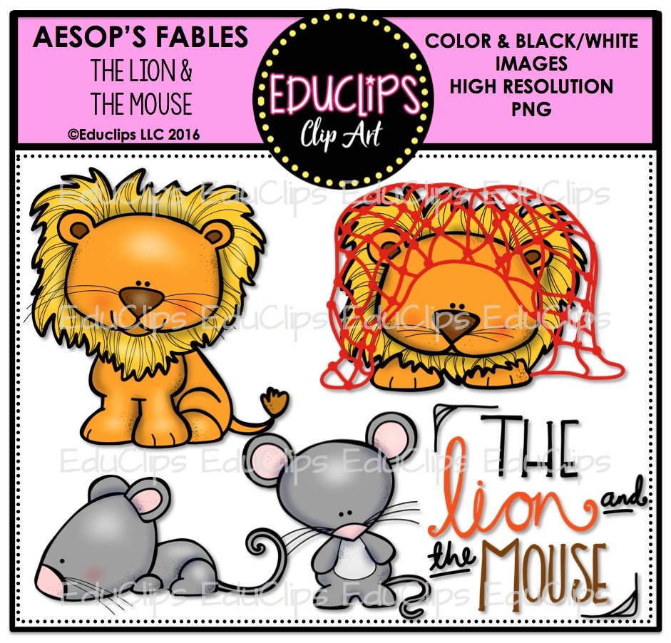 Detail Lion And The Mouse Clipart Nomer 10