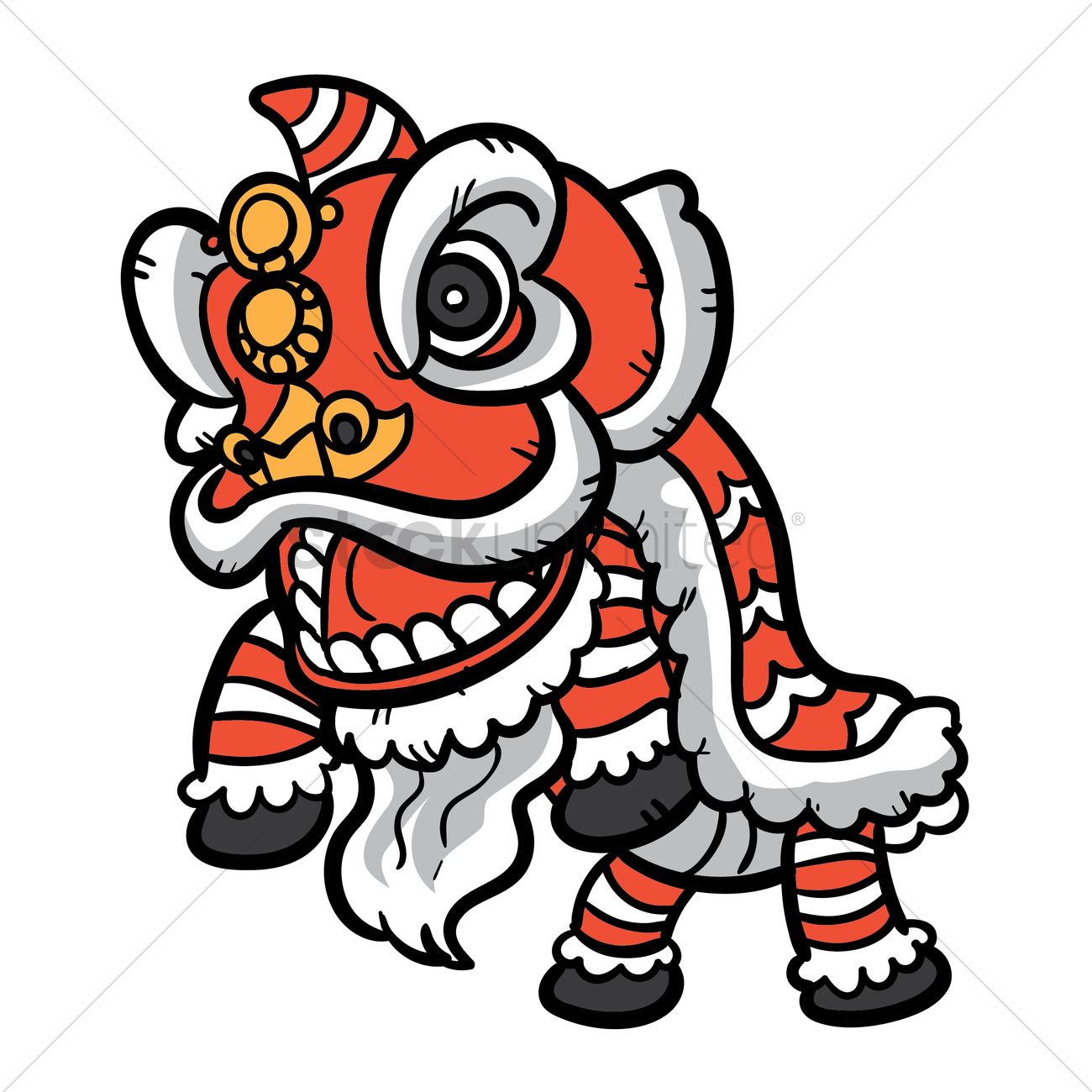 Detail Lion Dance Clipart Nomer 16