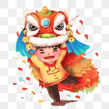 Detail Lion Dance Clipart Nomer 24