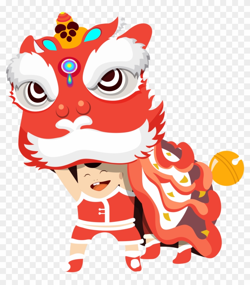 Detail Lion Dance Clipart Nomer 27