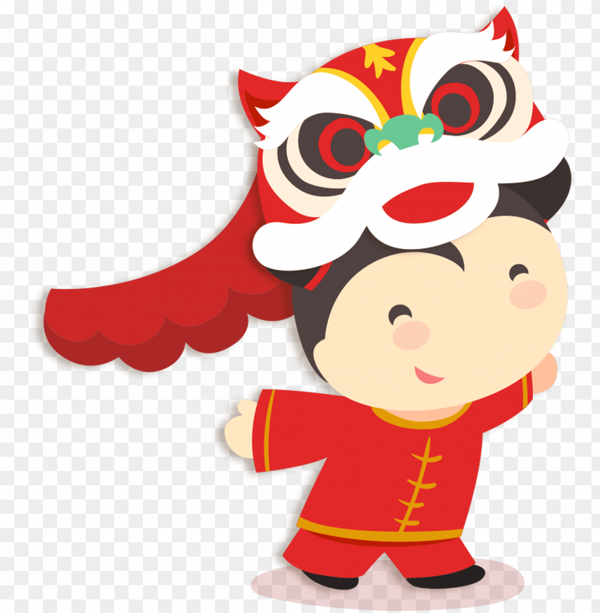 Detail Lion Dance Clipart Nomer 29