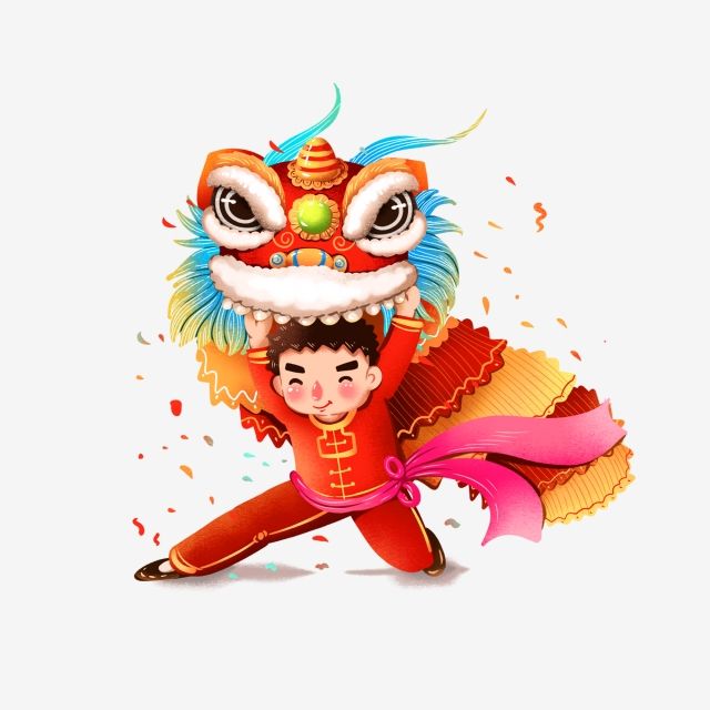 Detail Lion Dance Clipart Nomer 4