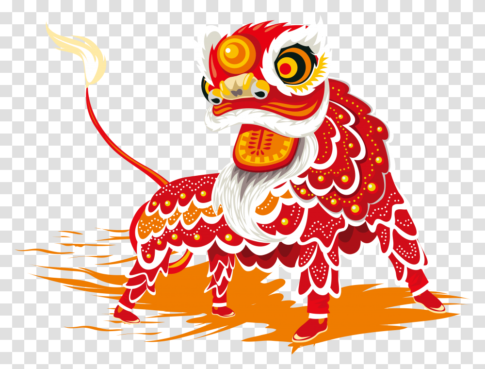 Detail Lion Dance Clipart Nomer 39