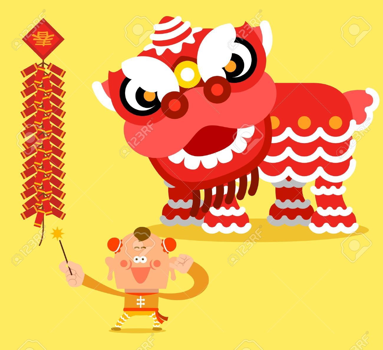 Detail Lion Dance Clipart Nomer 5