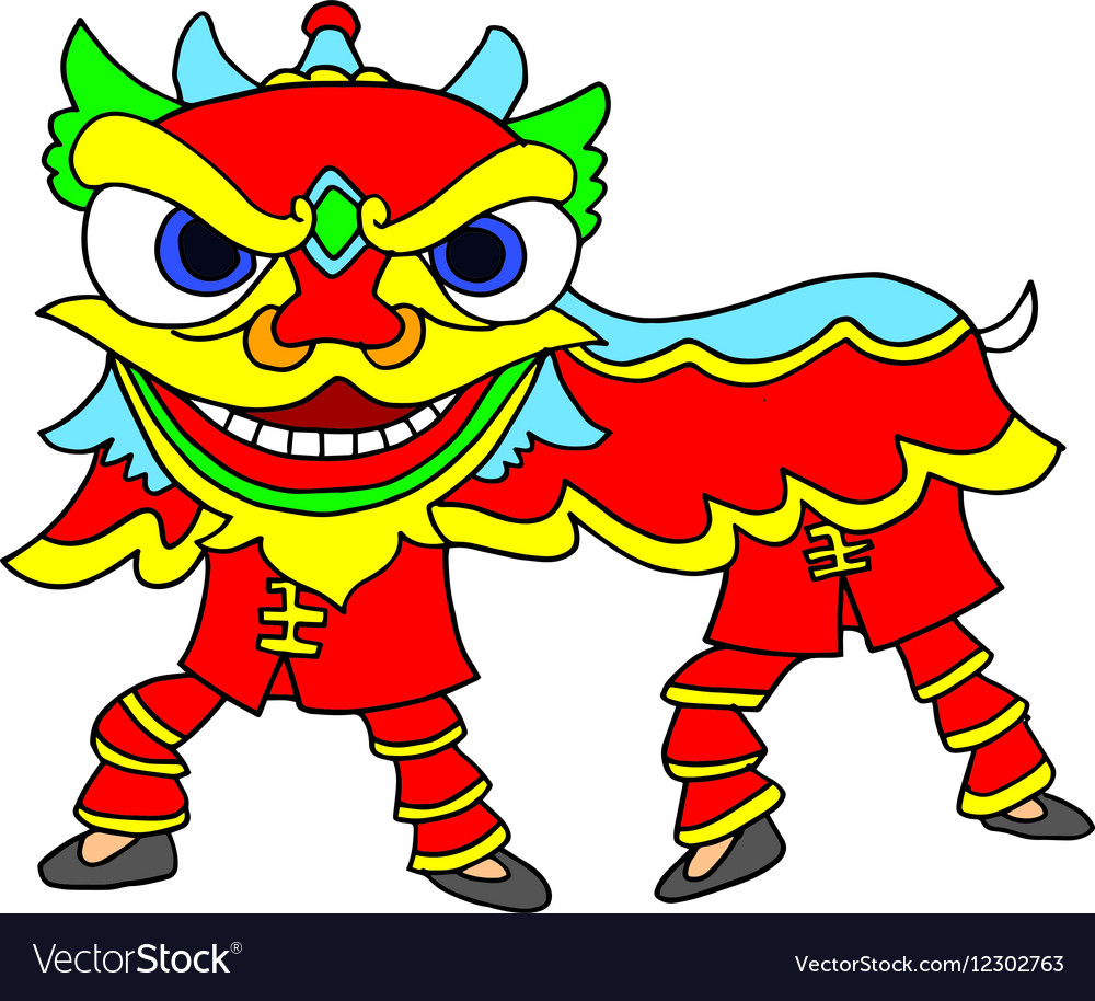 Detail Lion Dance Clipart Nomer 46