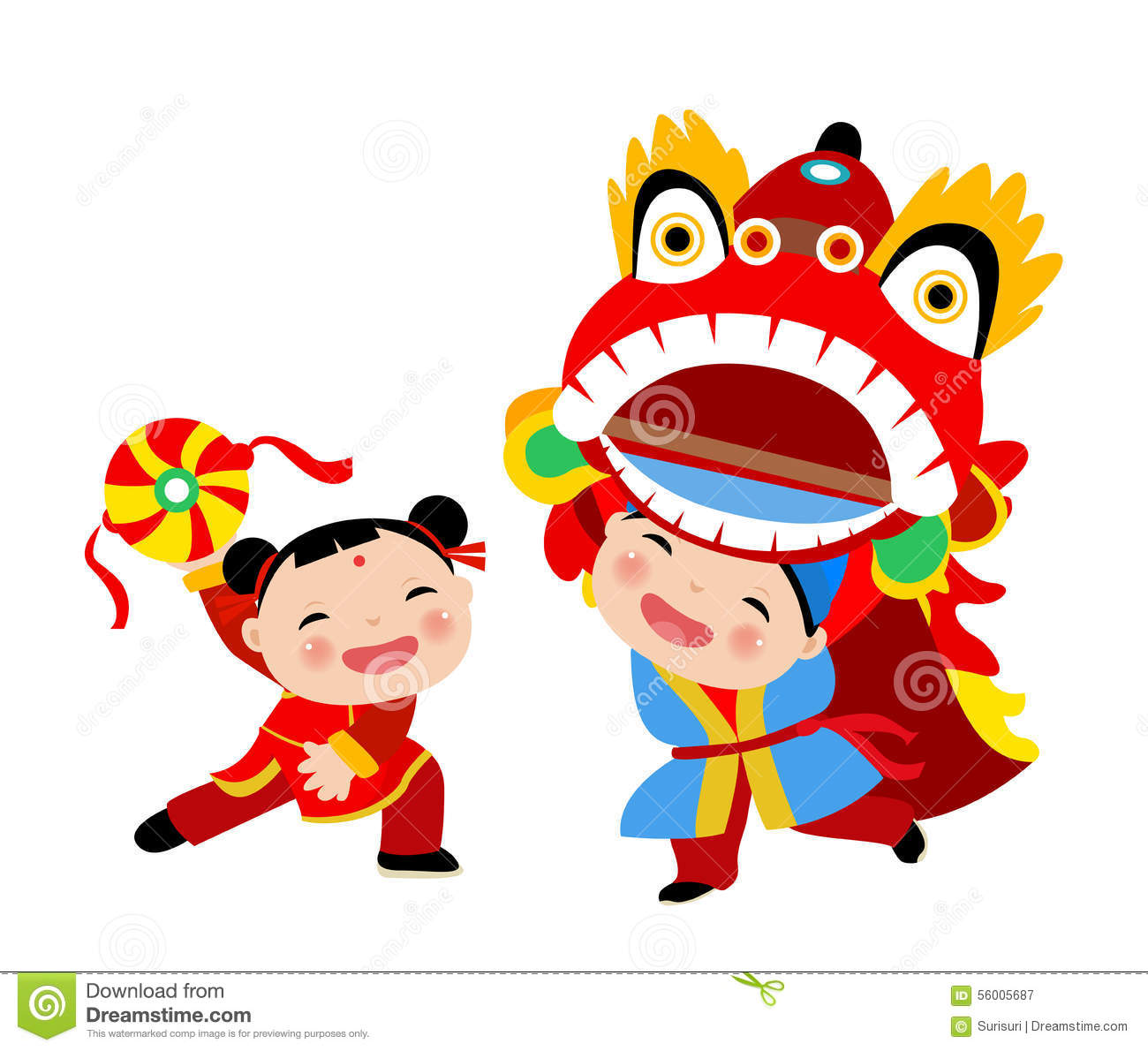 Detail Lion Dance Clipart Nomer 8