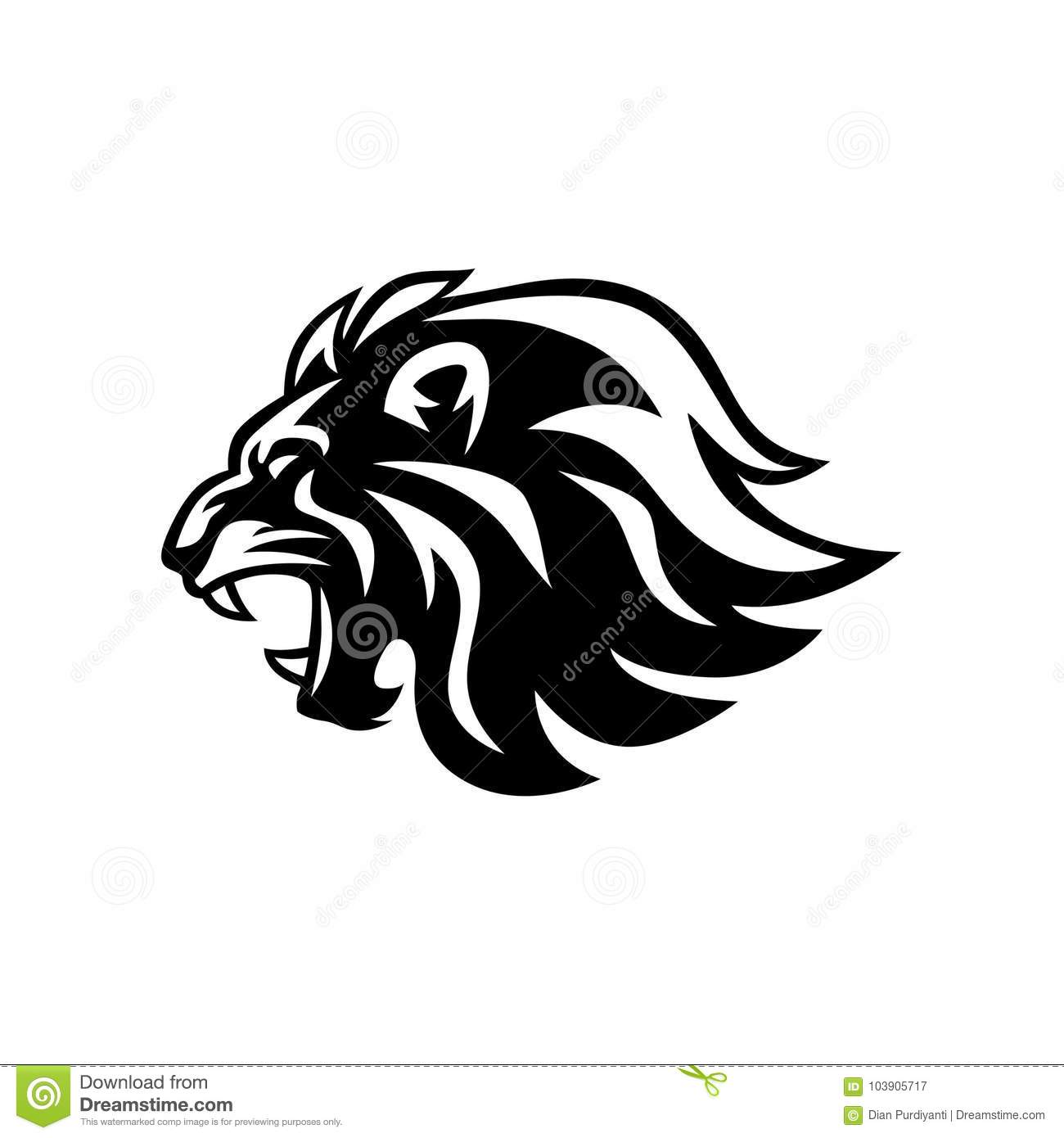 Detail Lion Face Logo Nomer 33