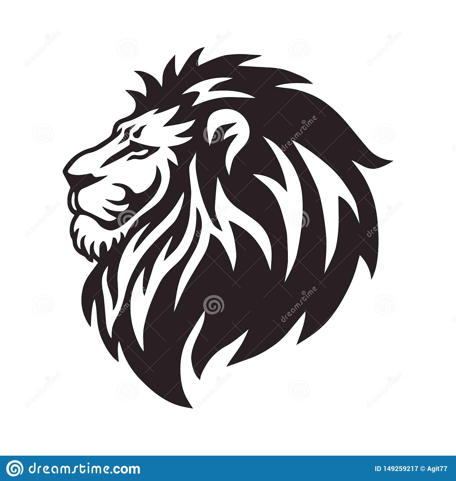 Detail Lion Face Logo Nomer 5