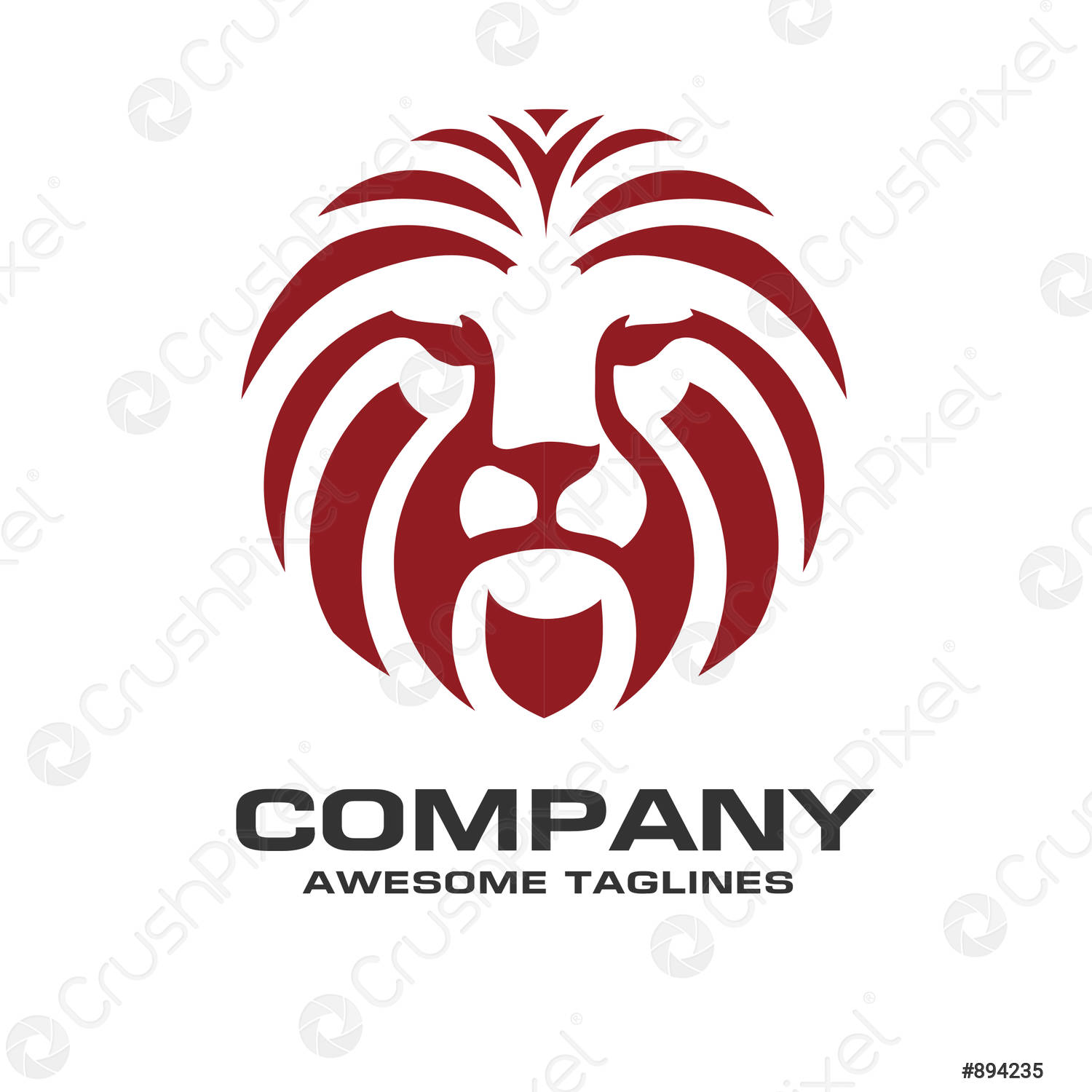 Detail Lion Face Logo Nomer 52