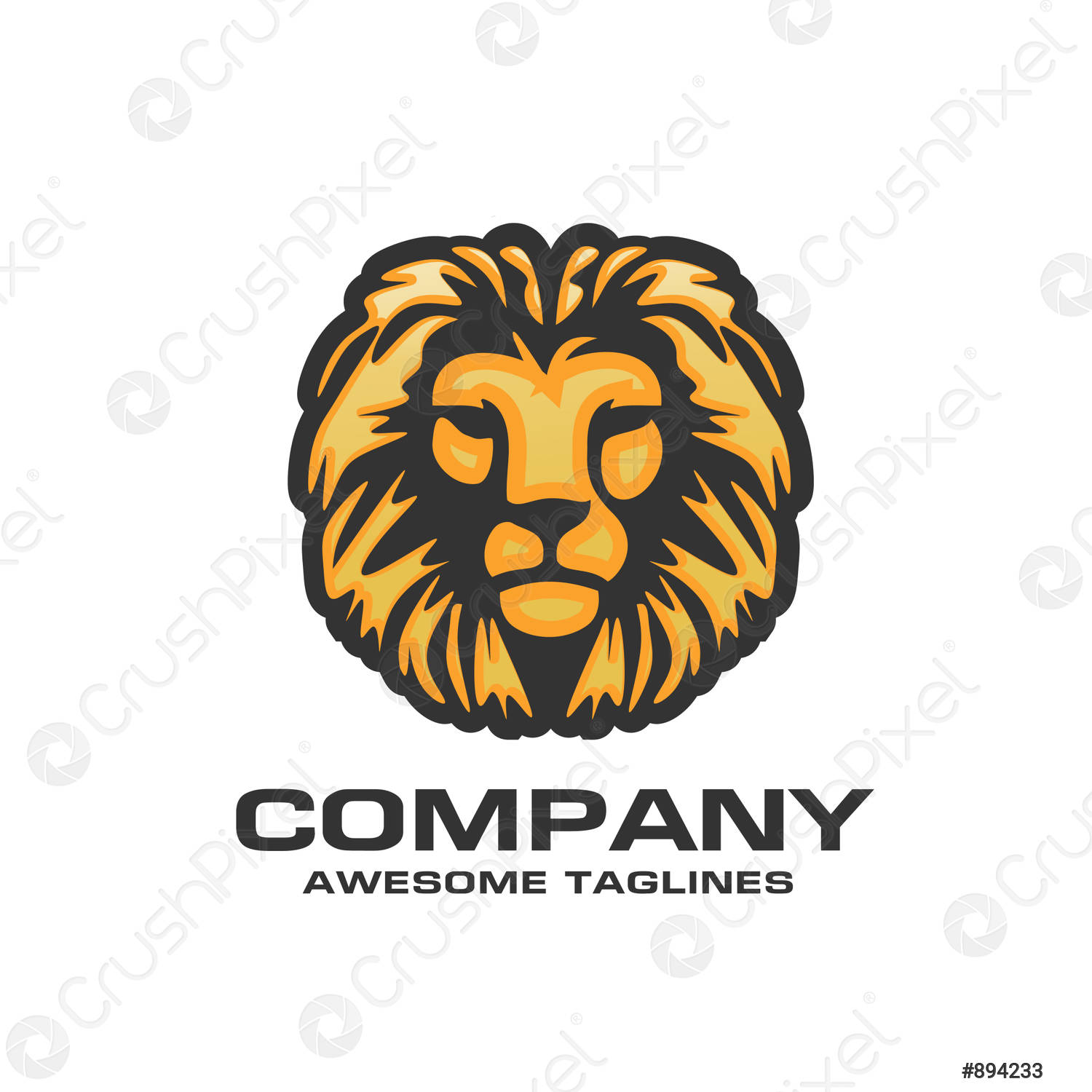 Detail Lion Face Logo Nomer 56