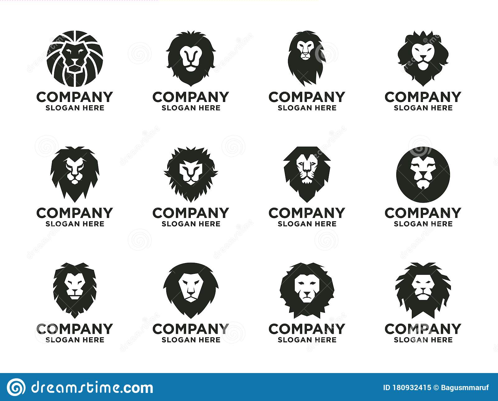 Detail Lion Head Logo Nomer 50