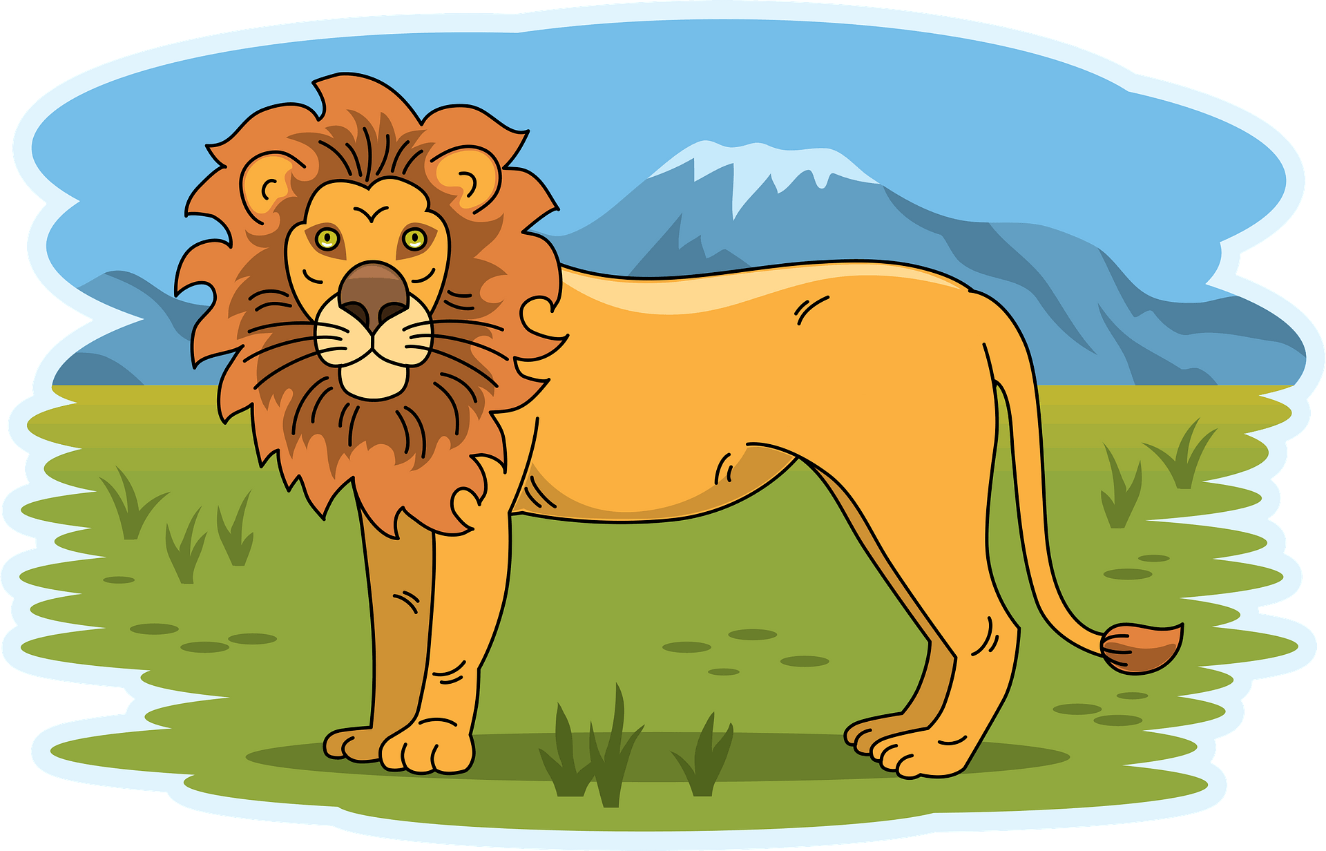 Detail Lion Images Clipart Nomer 13