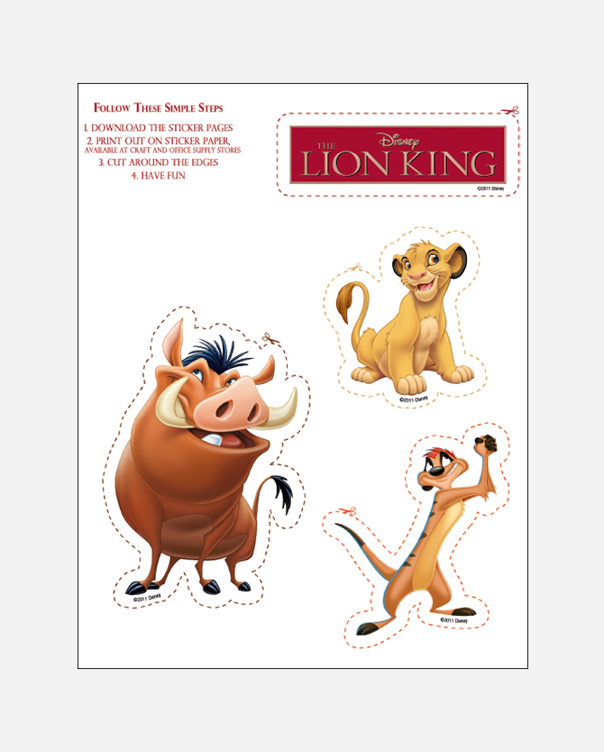 Detail Lion King Printable Images Nomer 3