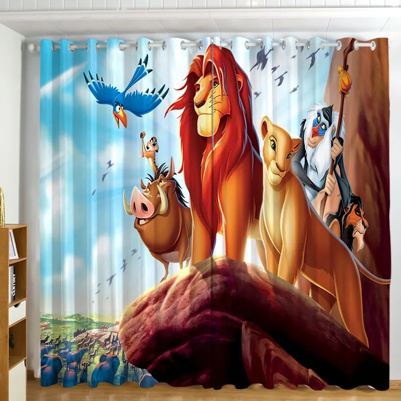 Detail Lion King Window Curtains Nomer 2