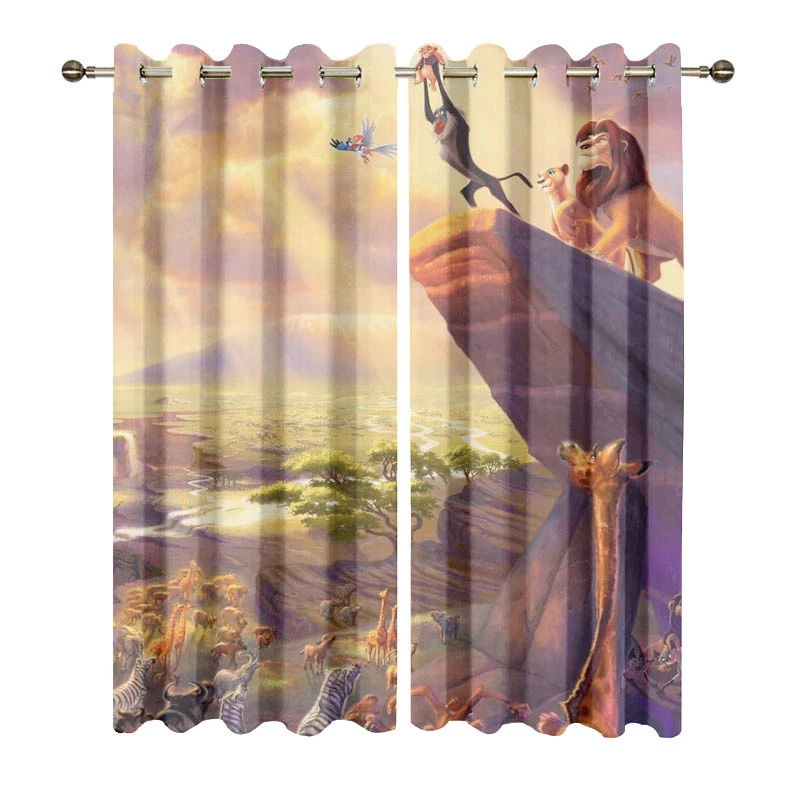 Detail Lion King Window Curtains Nomer 14