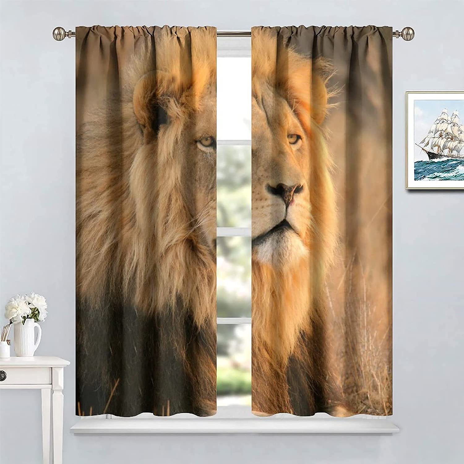 Detail Lion King Window Curtains Nomer 22