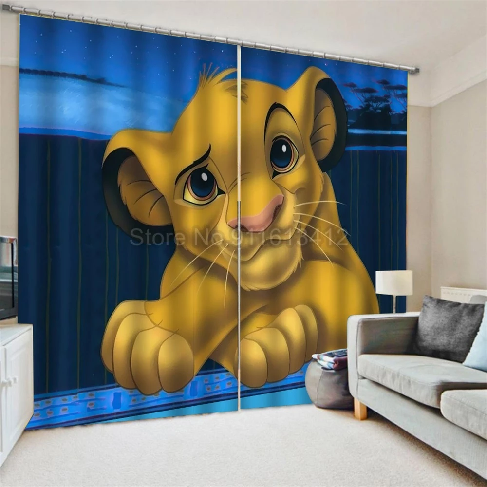 Detail Lion King Window Curtains Nomer 10