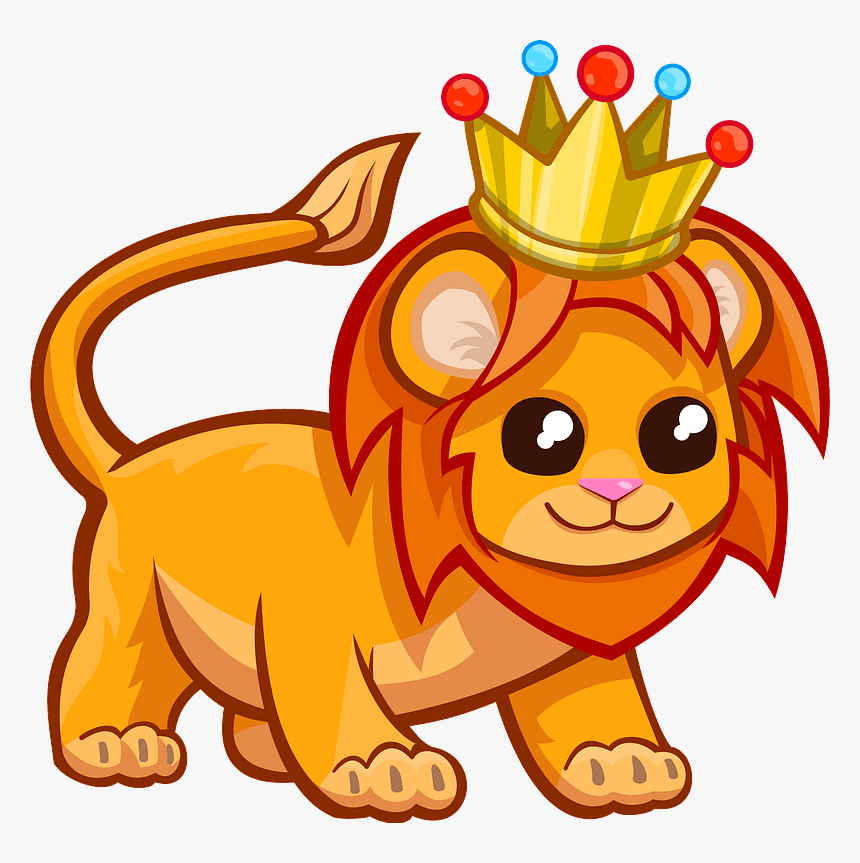 Detail Lion With Crown Clipart Nomer 10