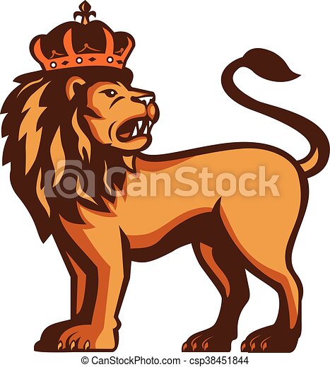 Detail Lion With Crown Clipart Nomer 13