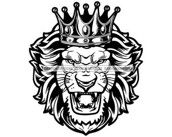 Detail Lion With Crown Clipart Nomer 18