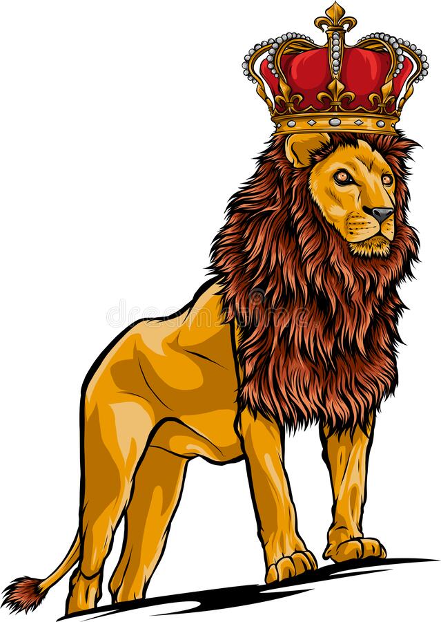 Detail Lion With Crown Clipart Nomer 22