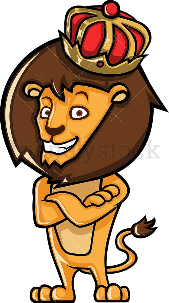 Detail Lion With Crown Clipart Nomer 30