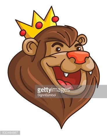 Detail Lion With Crown Clipart Nomer 39