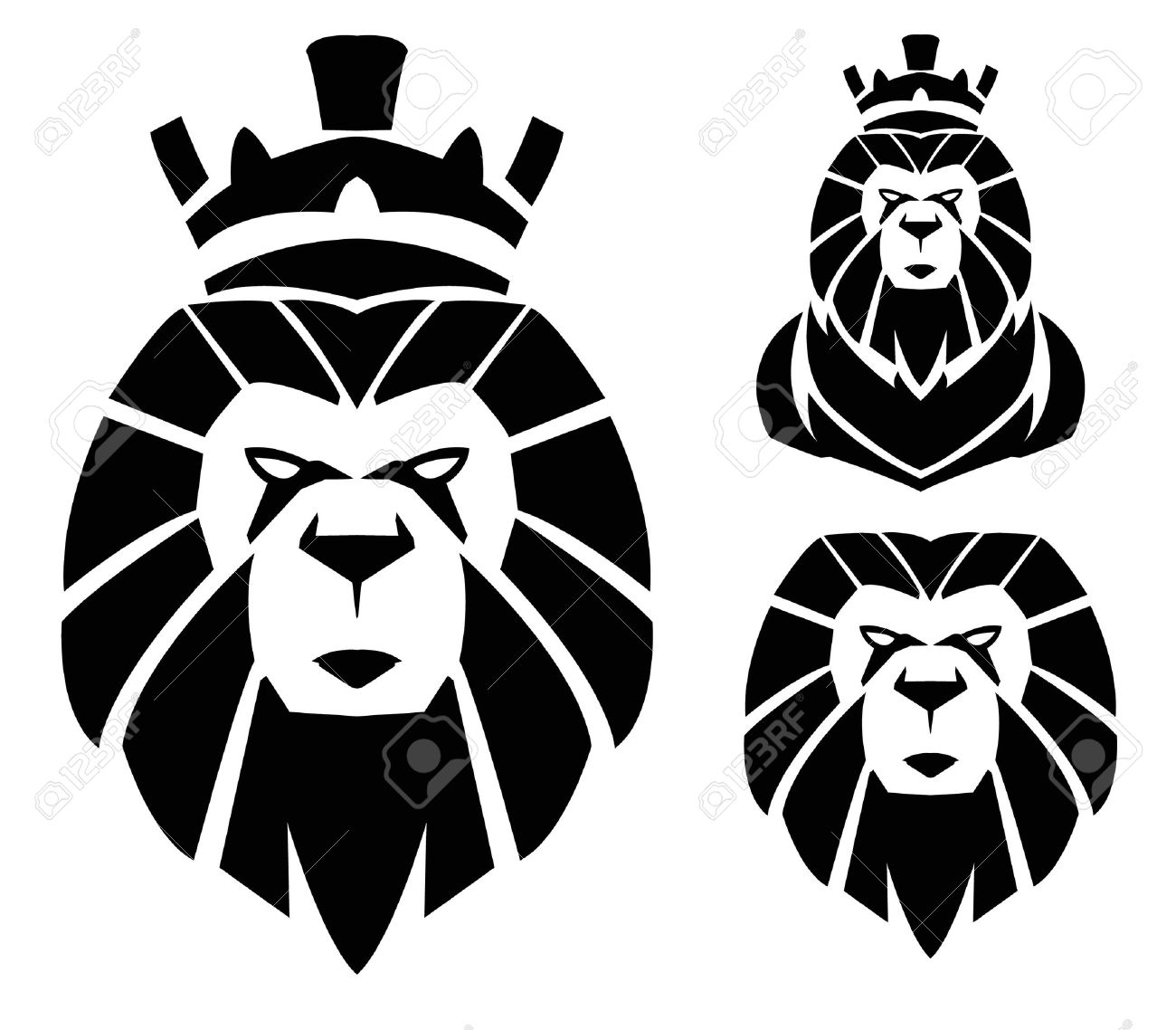 Detail Lion With Crown Clipart Nomer 45