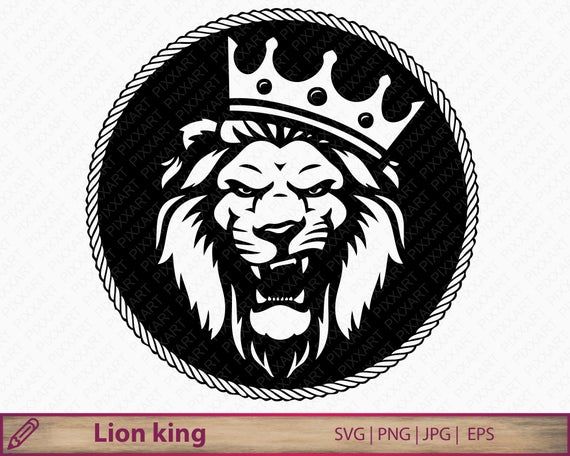 Detail Lion With Crown Clipart Nomer 7