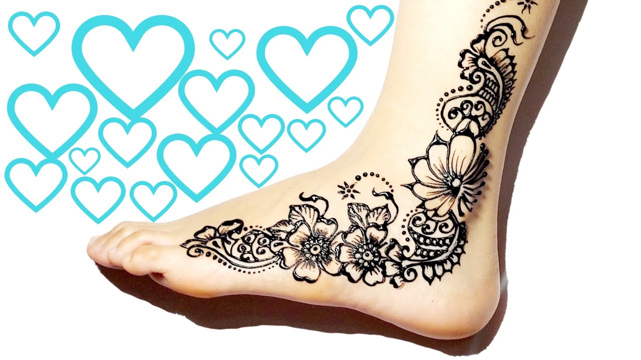 Detail Motif Henna Kaki Simple Nomer 5